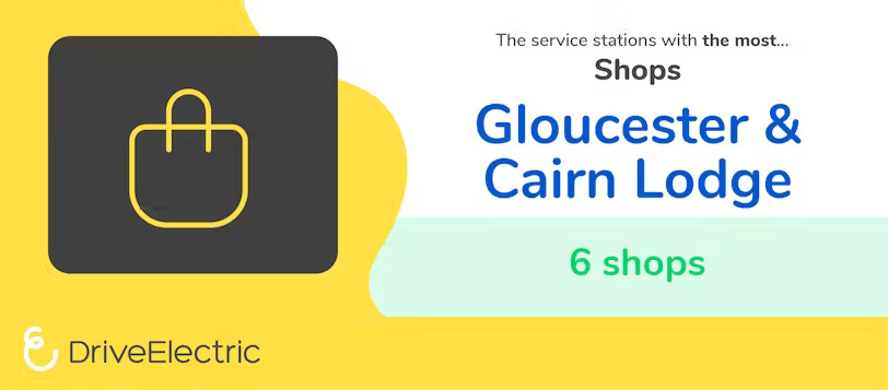 The service stations with the most shops